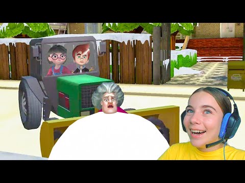 Видео: МИСС ТИ ТОНЕТ В СНЕГУ Злая Учительница Scary Teacher 3D