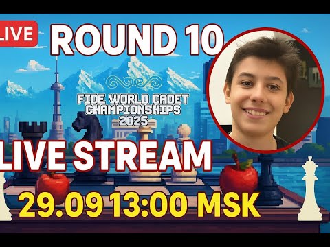 Видео: Artem T Mamikonyan — Первенство мира FIDE U12 | Тур 10 | 29.09 13:00 МСК | Прямой эфир | lichess.org