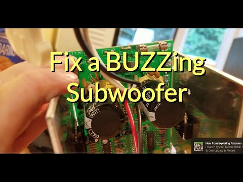 Видео: Устранение жужжания сабвуфера всего за 10 долларов или меньше!!!