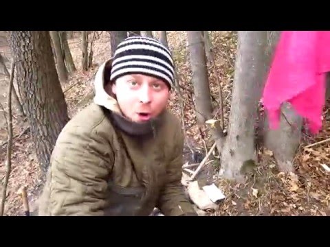 Видео: Лесная кухня (Омлет and Бич пакет) и доделали наш местяк)