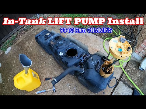 Видео: Установка подкачивающего насоса в бак | Ram 2500 CUMMINS 2003 года