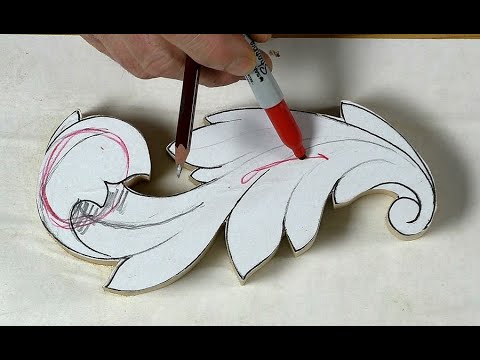 Видео: Как вырезать листья аканта - 9 оборотов, часть 1