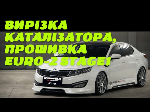 Видео: Вырезка катализатора Kia K5, Hyundai Sonata, прошивка EURO-2 Stage1