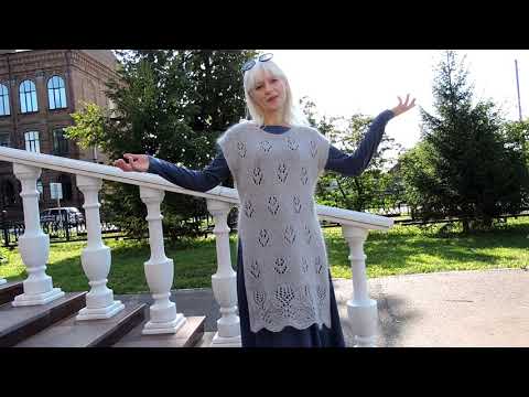 Видео: Вязаный жилет-фартук* Жилетов много не бывает* Простая модель* Проще некуда*