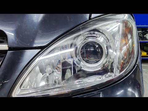 Видео: Mercedes-Benz Viano (W639) #bi-led модули в вертикальный рефлектор