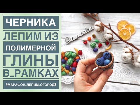 Видео: ЧЕРНИКА из полимерной глины ПРОСТОЙ мастер-класс / Polymer Clay