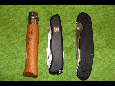 Видео: Victorinox Centurion VS Opinel №9 VS Ontario RAT1 эпичная битва 3/3 подводим итоги.
