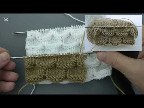 Видео: Узор для вязания кардигана, тёплого шарфа. 