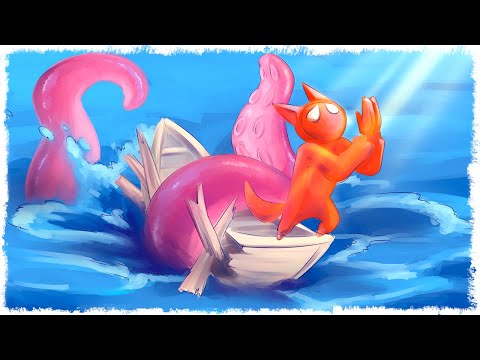 Видео: ДРАКА С ОПАСНЫМ ОСЬМИНОГОМ!!! УГАР В GANG BEASTS!!!