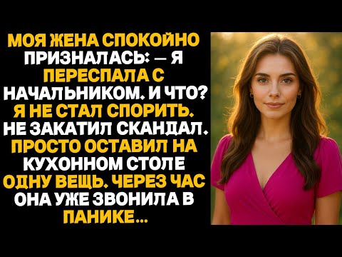 Видео: Моя жена спокойно призналась: «Изменяла с начальником. И что?» Я не стал спорить. История об измене