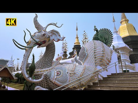 Видео: красивый храмовый тур в Чиангмае | Ват Бан Ден | Синий храм в Чиангмае | Таиланд путешествие 2023