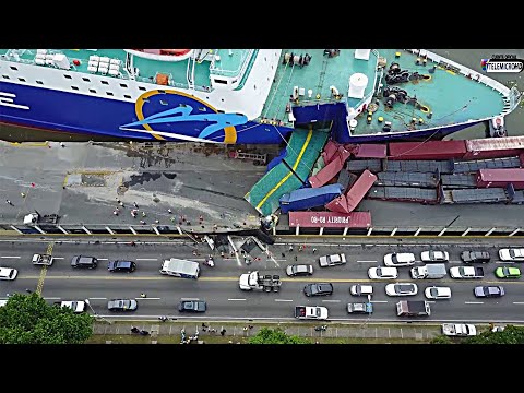 Видео: Когда ОГРОМНОЕ Судно Вышло Из Под Контроля! 25 Крупнейших Морских Аварий, Снятых На Камеру