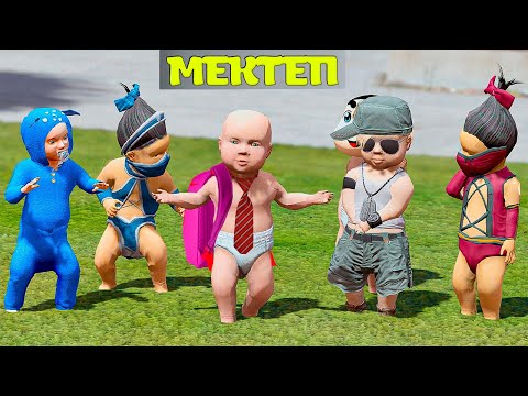 Видео: Бірінші сыныпқа бардым! Мектеп оқиғасы! (GTA V)