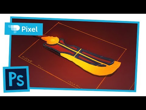 Видео: Рисуем фантастический меч в Adobe Photoshop | уроки для новичков