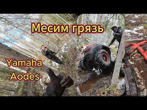 Видео: Жестко месим грязь на Odes 1000 Mud Pro и Yamaha Grizzly - Кировские квадроциклисты.