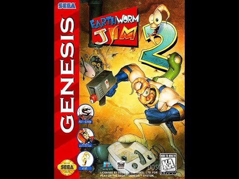 Видео: Earthworm Jim 2 Прохождение на 100% (Sega Rus)