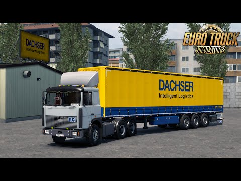 Видео: Ботошани (Румыния) – Лиепая (Латвия) 🚚 Маз 6422 📦 DACHSER