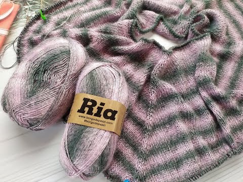 Видео: Полосатый пуловер. Часть 2. Росток, подрезы.