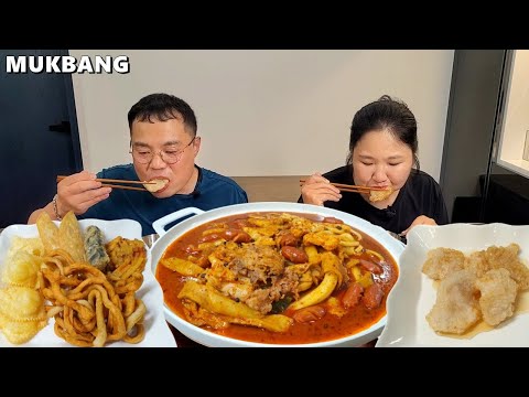 Видео: Острый Ттокпокки со вкусом малаㅣft.Kwabarou, жареные пельмени с сыромㅣMukbangㅣEating Sound