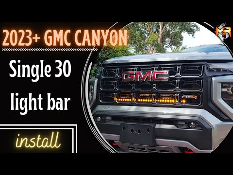 Видео: Установка одинарной 30-дюймовой световой балки GMC Canyon 2023-2024 годов выпуска от M&R Automotive