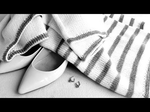 Видео: Простейший джемпер в полоску #ТатьянаКильмяшкина #МирВышивки