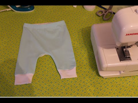Видео: Шьем штанишки для малыша. Выкройка в описании.