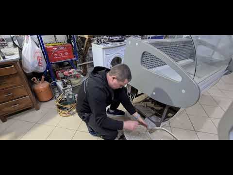 Видео: Ремонт витринного холодильника. Замена компрессора, вентилятора. Установка блока управления.