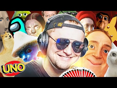 Видео: МЕМЫ ПРОТИВ УНО! Я ПЫТАЛСЯ ПОБЕДИТЬ!  - UNO