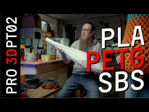 Видео: Материалы для 3D печати: ABS, PLA, PETG, SBS, SEBS, TPE, TPU