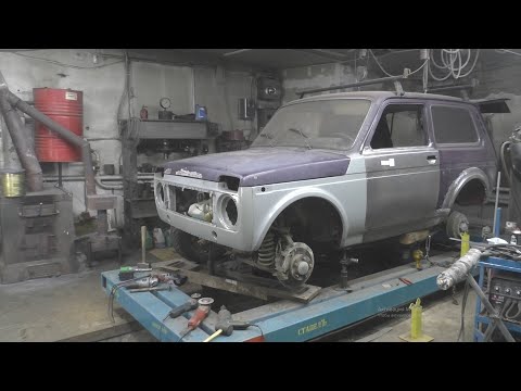 Видео: НАКОСЯЧИЛ Гнилой капот сделал кривым Нива полный кузовной ремонт ч.14
