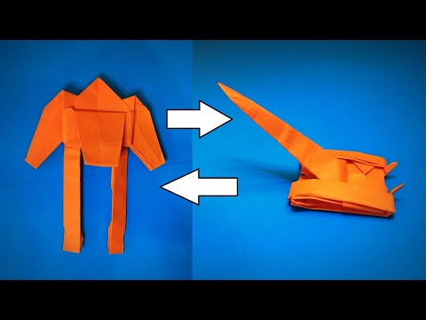 Видео: Оригами Трансформер | Как Сделать Бумажного Трансформера