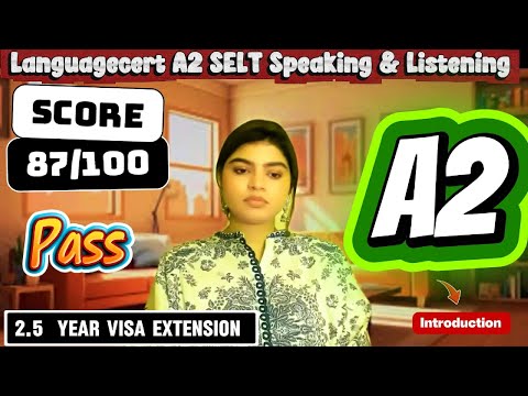Видео: LanguageCert A2 SELT (Разговорная речь и аудирование) || Продление супружеской визы || Тест на ау...