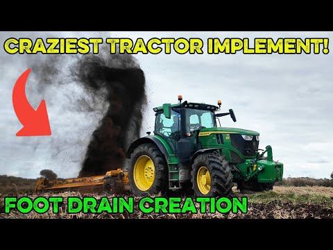 Видео: Crazy Farm Implement, рытьё дренажных систем и разбрасывание почвы для водоплавающих птиц. Создан...