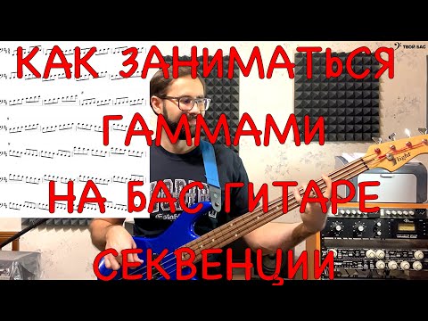 Видео: Как заниматься гаммами на бас гитаре(секвенции)