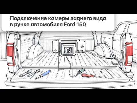 Видео: Подключение камеры заднего вида в ручке автомобиля Ford 150 #fordf150