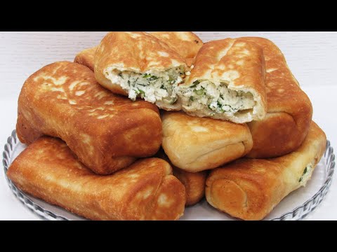 Видео: Жареные ПИРОЖКИ с Соленым Творогом! Просто на сковороде - тесто дрожжевое