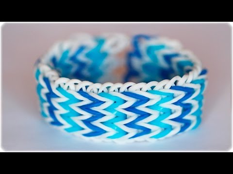Видео: Браслет Тройной рыбий хвост из резинок на станке. Тройной ФИШТЕЙЛ.  Rainbow Loom