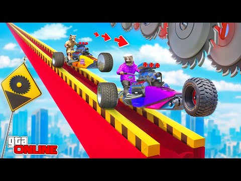 Видео: НА МОТОЦИКЛЕ ПО РЕЛЬСАМ В GTA 5 | АДСКИЙ МОТО-ПАРКУР В ГТА 5 ОНЛАЙН