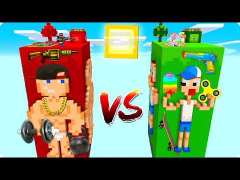 Видео: 💪😎ЧАНК КАЧКА ПРОТИВ ЧАНКА ДРИЩА В МАЙНКРАФТ! ТРОЛЛИНГ ТОЛСТЫЙ ХУДОЙ MINECRAFT ШЕДИ ЛЕСКА И НУБИК