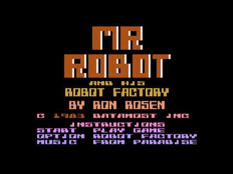 Видео: ❤Знаменитый платформер "Mr. Robot "❤ Atari 800. Play 60fps! Game by Datamost, Ron Rosen,1983.