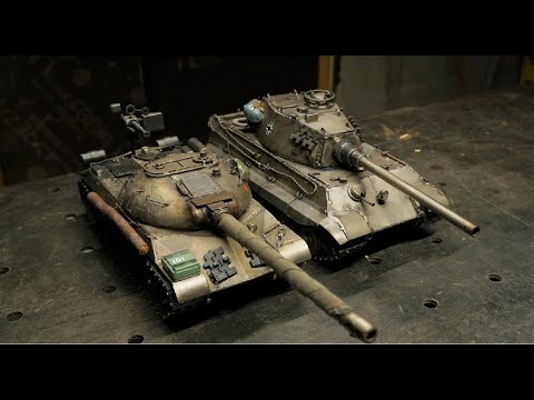 Видео: Бой моих танков Tiger 2 против ИС 3