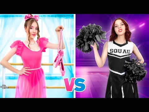 Видео: Чирлидерши VS Балерины | Кто Станет Лучшим Танцором В Школе