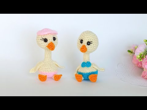 Видео: ❤Невероятно милый🔥Как вязать маленького ГУСЁНКА крючком // Птица амигуруми