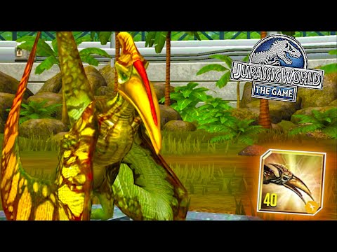 Видео: БРИЛЛИАНТОВЫЙ ПТЕРОДАКТИЛЬ 40 УРОВНЯ В Jurassic World The Game (#196)