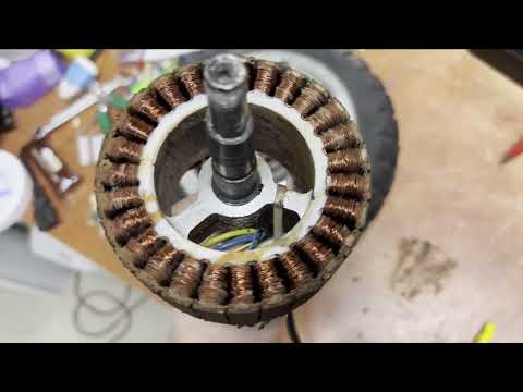 Видео: 🛞⚙️🧲Ремонт моторколеса crosser kugoo клею магниты электоросамоката 1500w, поклейка магнитов🧲