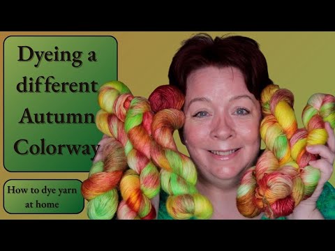 Видео: Как покрасить пряжу дома — S.02, Ep. 27 | Окрашиваем в другой осенний цвет
