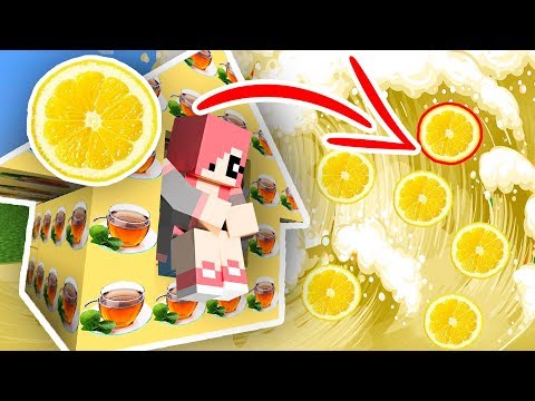 Видео: ЦУНАМИ ИЗ ЛИМОНОВ ПРОТИВ ДОМА ИЗ ЧАЯ В МАЙНКРАФТ