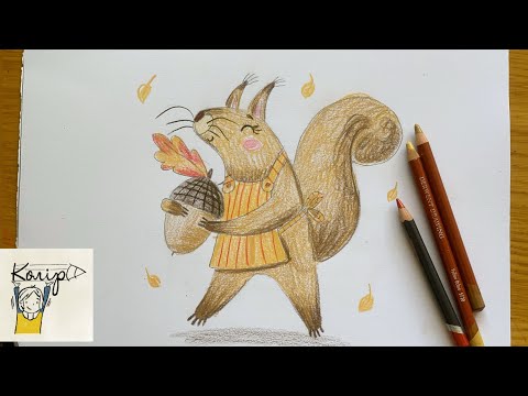 Видео: Малюємо білочку 🐿️