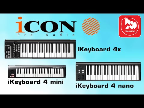 Видео: Миди-клавиатуры iCON iKeyboard 4X, iKeyboard 4 Nano и iKeyboard 4 Mini