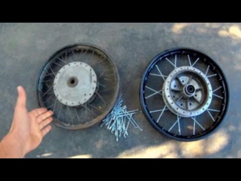 Видео: Переспицовка колеса для Урала 150 кубов под Днепровскую ступицу.